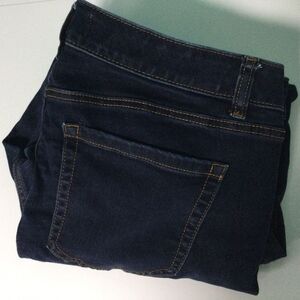 Women Lane Bryant Flex Magic Skinny Mid Rise Dark Blue Denim Jeans Sz 16 (WP194)